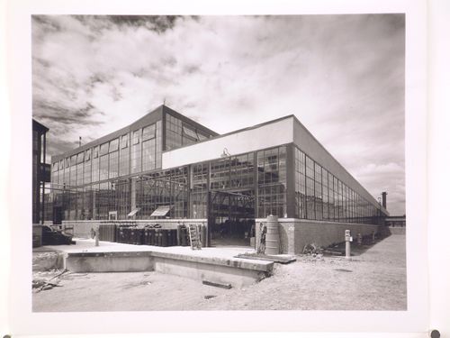 View of the principal and lateral façades of the Assembly Building, Aviation Manufacturing Corporation Stinson Aircraft division Manufacturing Plant, Nashville, Tennessee