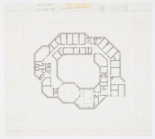 Old People's Home, Blackheath, London, England: plan