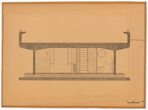 Section for Casa sobre el arroyo, Mar del Plata, Argentina
