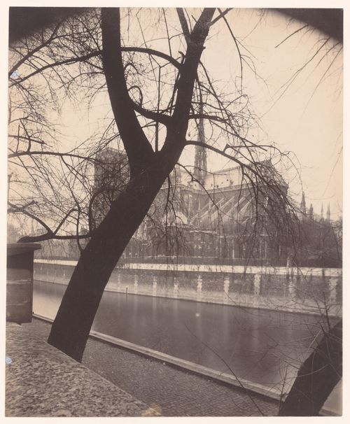 Notre-Dame, from across the Seine on the bank, Paris, France