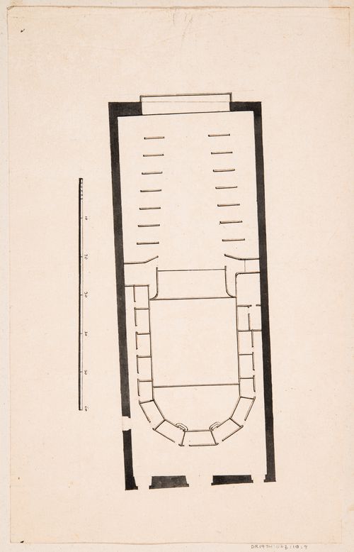 Plan of an unidentified theatre