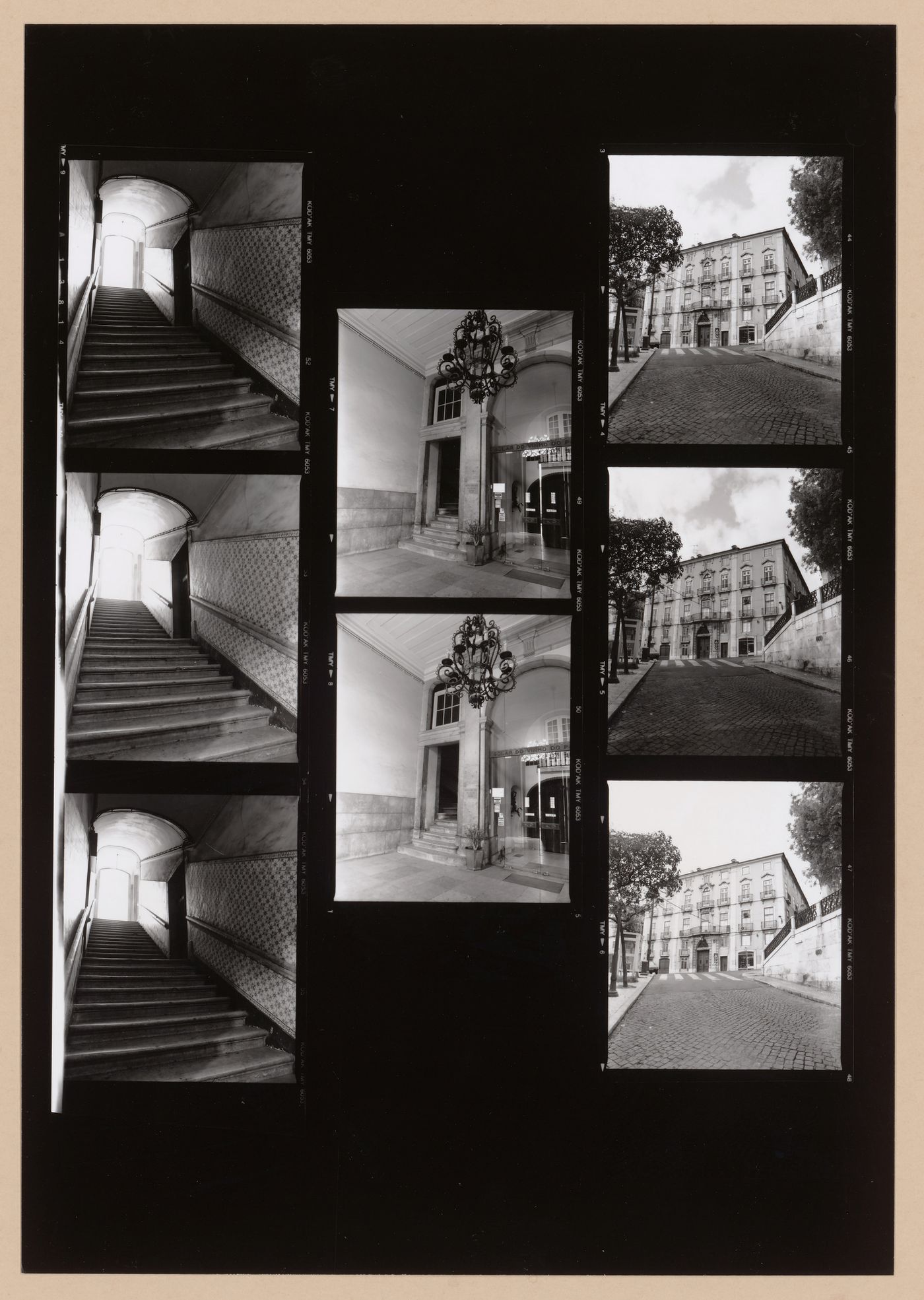 Photographs showing model and site, Sede Associação 25 de Abril, Recuperação do Palácio Ludovice, Lisbon