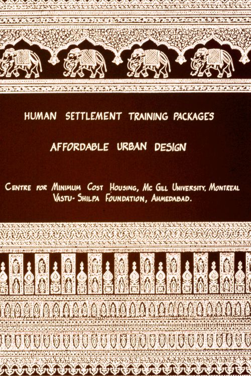 Title slide for "Package 2: Affordable Urban Design" for the Human Settlement Training Package "Package 2: Affordable Urban Design"
