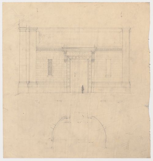 Étude d'une entrée,  Annexe au Palais de Justice de Montréal, Montréal, Canada