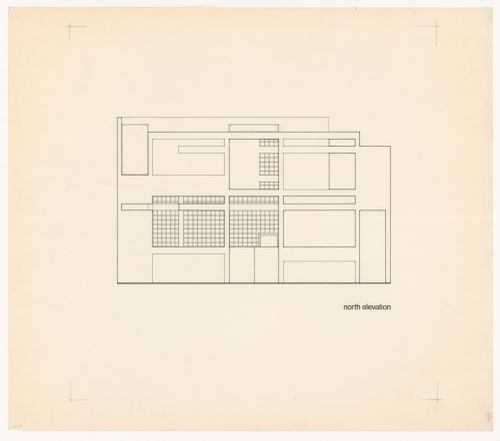 North elevation for House IV, Falls Village, Connecticut