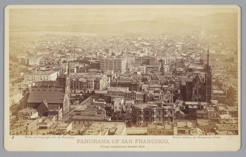Section 8 of 11 of Panorama of San Francisco, from California Street Hill, California