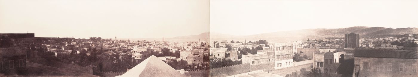 Panorama of north and northeast Beirut, Ottoman Empire (now in Lebanon)