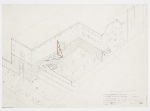 Staatsgalerie, Stuttgart, Germany: axonometric