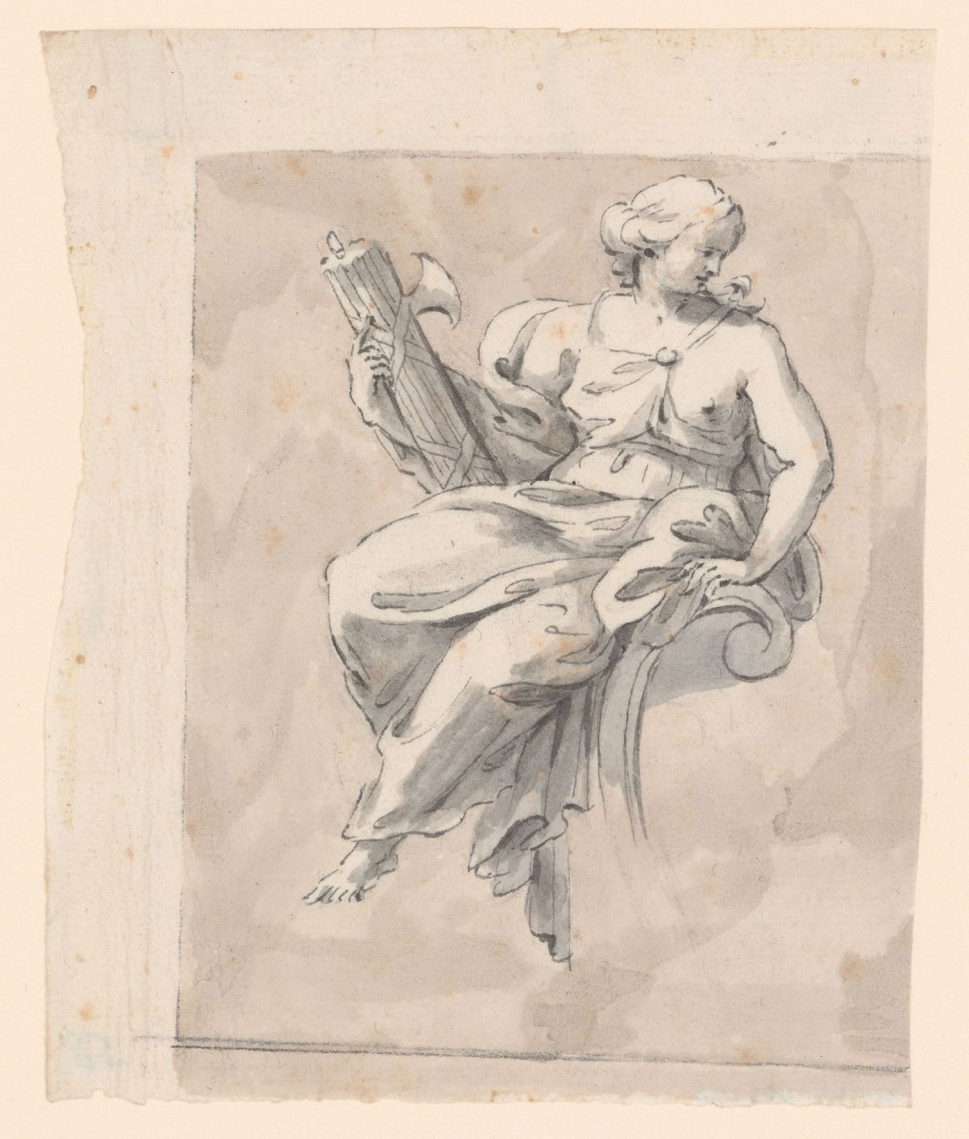 Drawing for an allegory of Justice