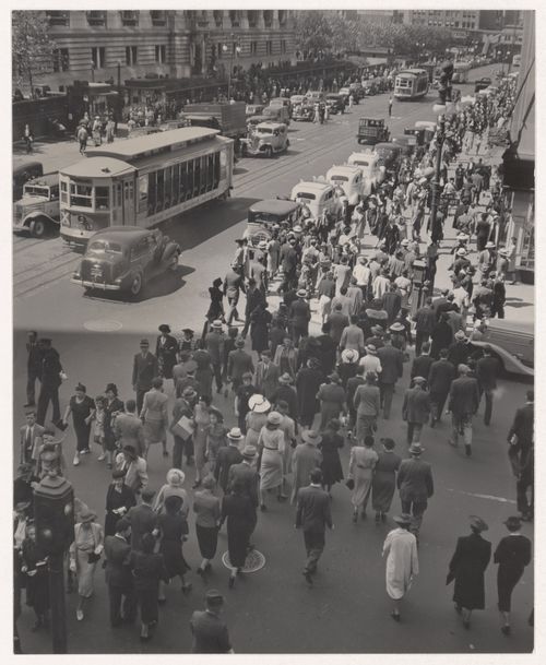 Tempo of the City: II, Fifth Avenue and 42nd Street, Manhattan, looking west from Seymour Building, 503 Fifth Avenue