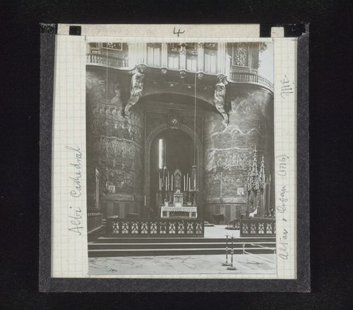 View of altar and organ of Cathédrale Sainte-Cécile d’Albi, Albi, France