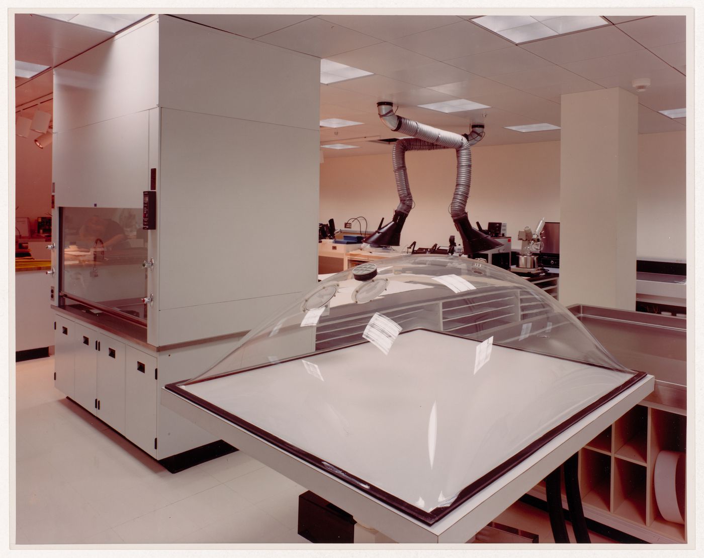 Interior view of the conservation laboratory on level 2, Canadian Centre for Architecture, Montréal, Québec