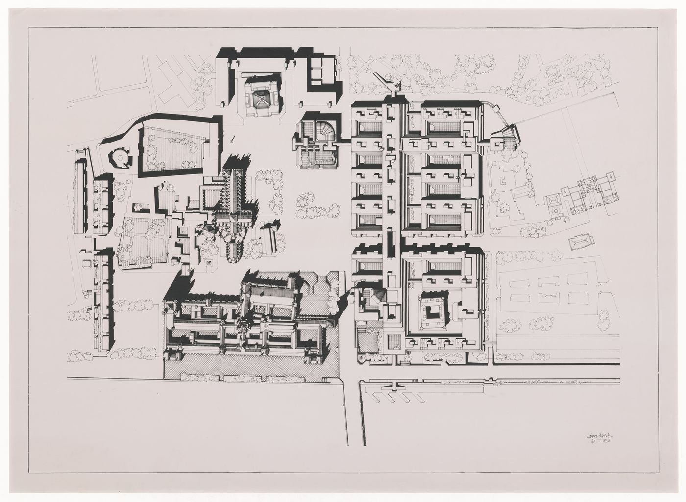 Plan for Whitehall, London