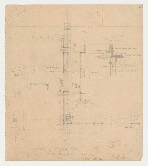 Détails de l'entrée des camions, Imprimerie Nationale du Canada, Hull, Québec, Canada