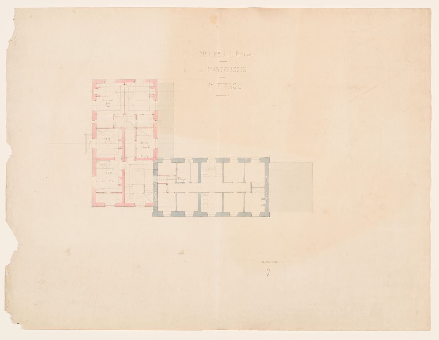 Château de Marcoussis: First floor plan