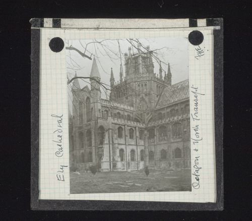 Exterior view of the Octagon and north transept of Ely Cathedral, Ely, Cambridgeshire, England