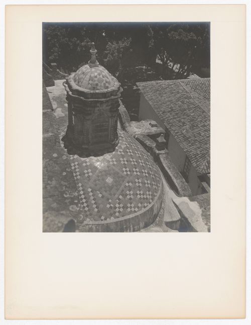 View of the dome of the south chapel, Santa Prisca, Taxco de Alarcón, Mexico
