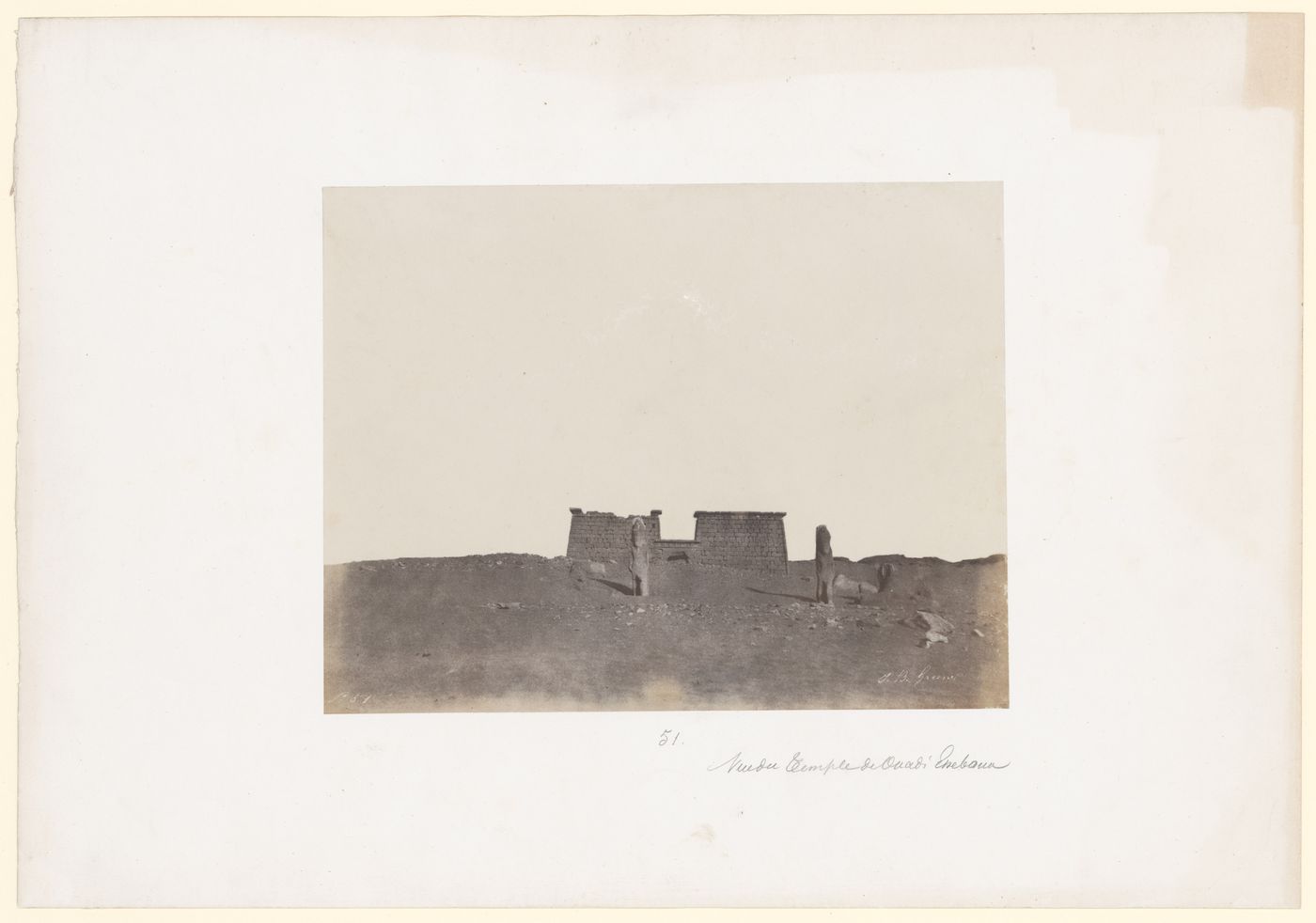 View of Temple of Sebua, Dromos, Wadi Seboua, Egypt