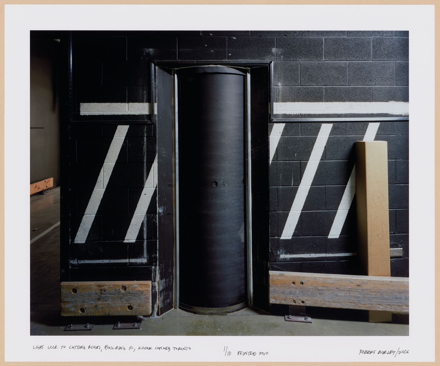 The Disappearance of Darkness Series: Light Lock to Cutting Room, Building 10, Kodak Canada,Toronto
