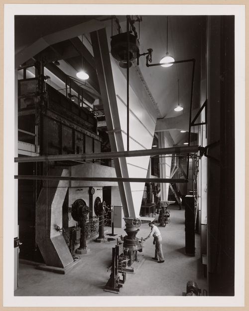 Interior view of the Boiler House, Curtiss-Wright Corporation Airplane division Assembly Plant, Louisville, Kentucky