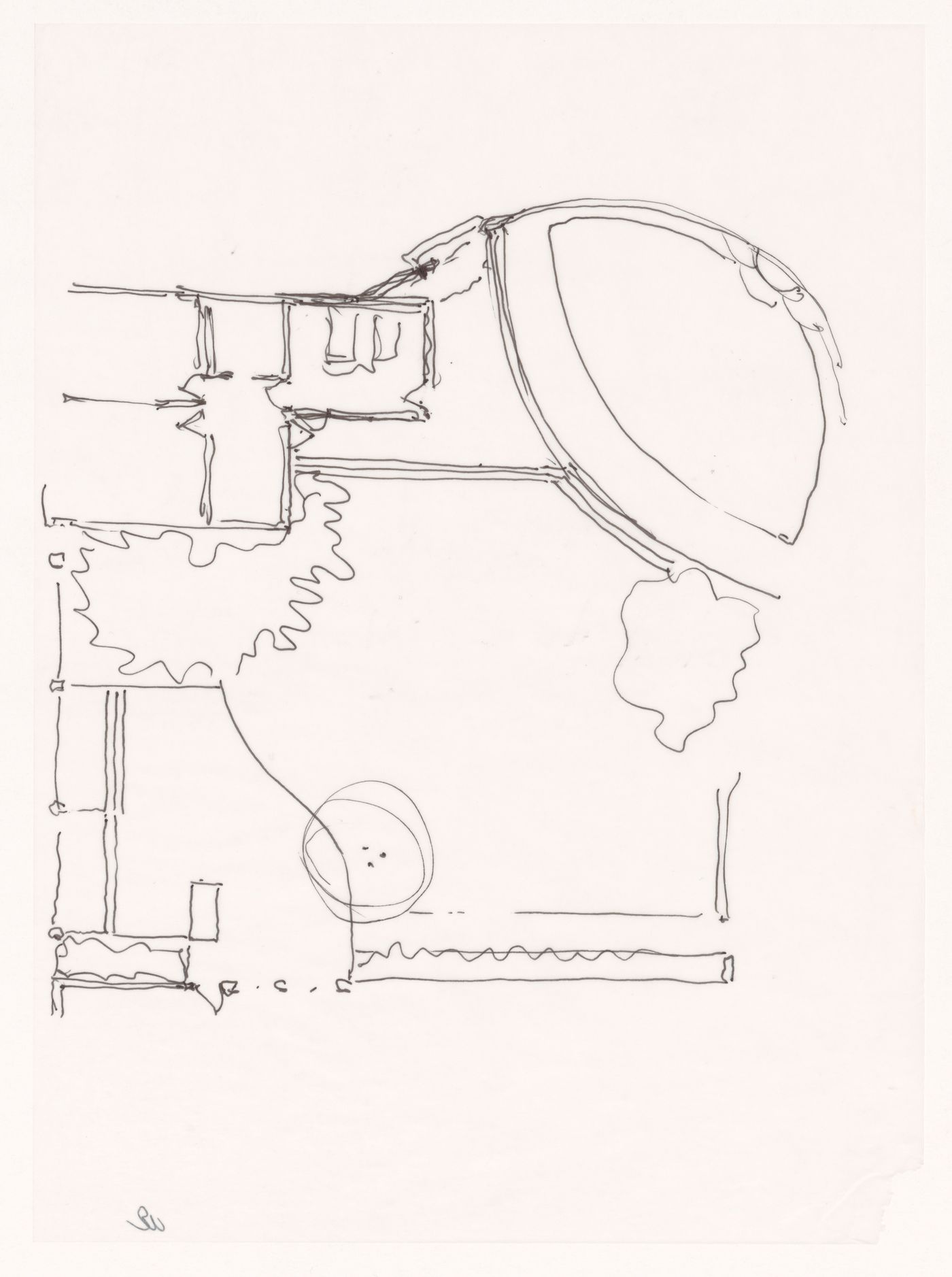 Sketch plan for Shirley MacLaine House, De Baca County, New Mexico