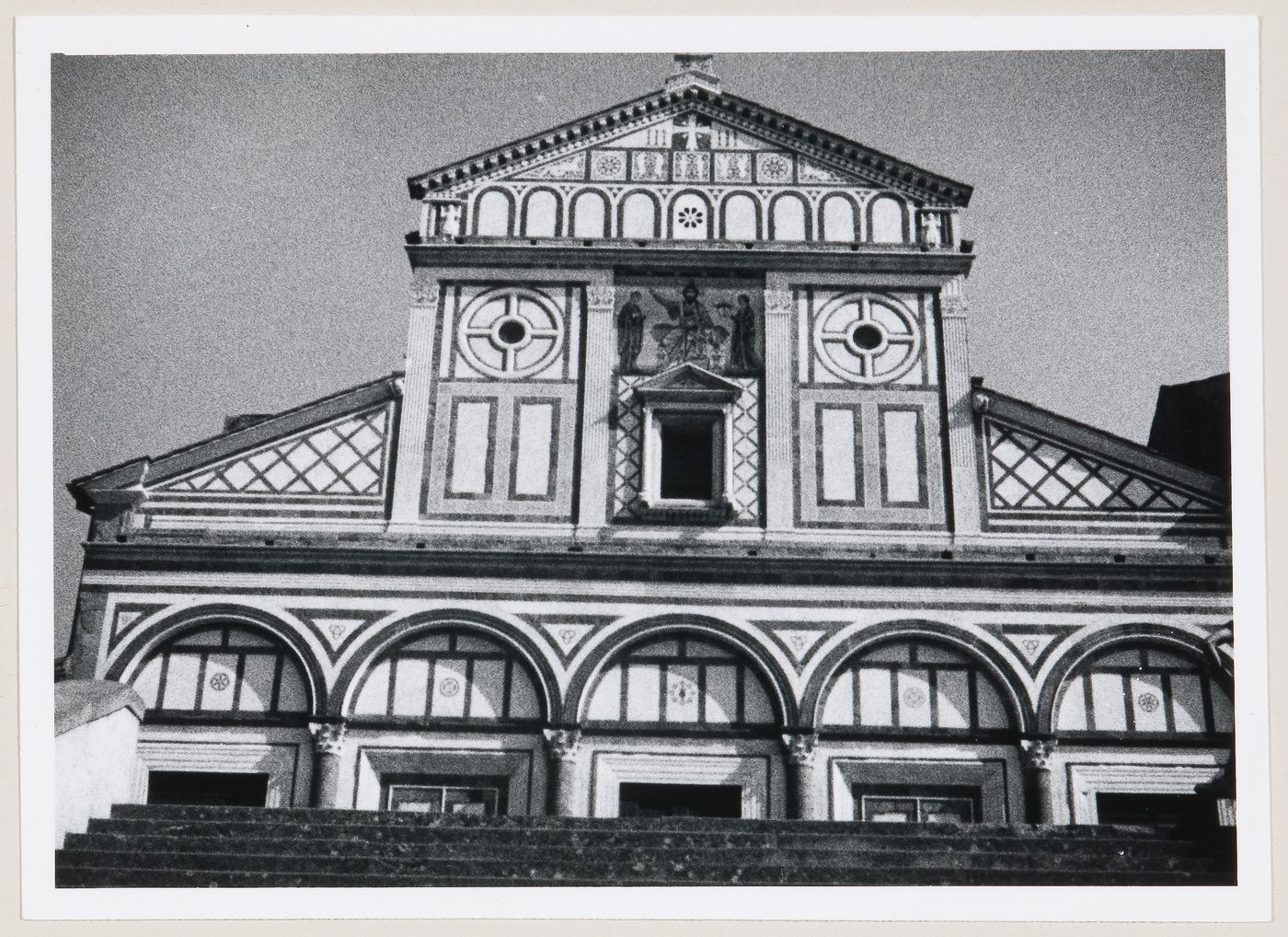 Partial view of San Miniato al Monte, Florence, Italy