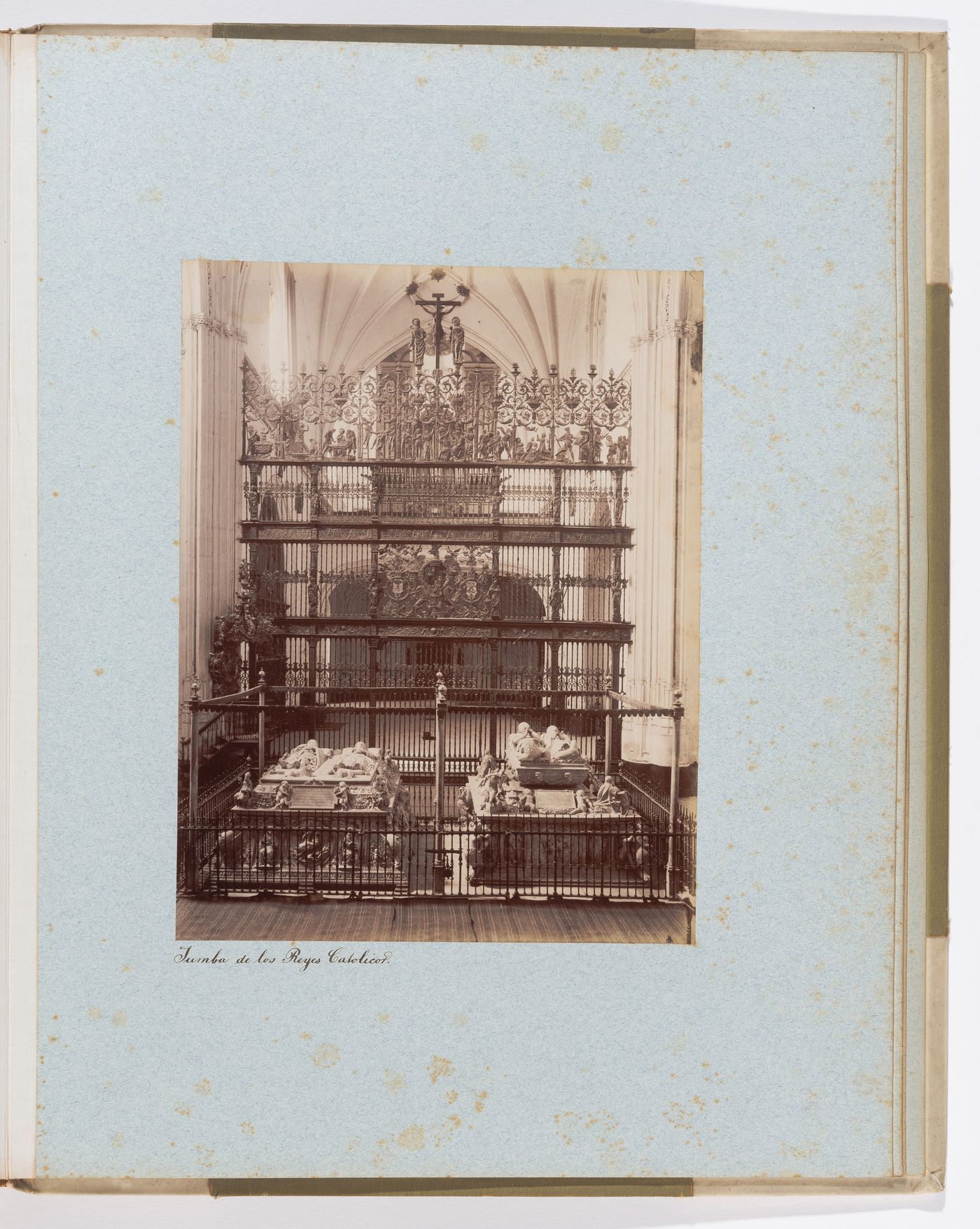 View of burial place of Queen Isabella I and King Ferdinand, Royal Chapel of Granada, Granada, Spain
