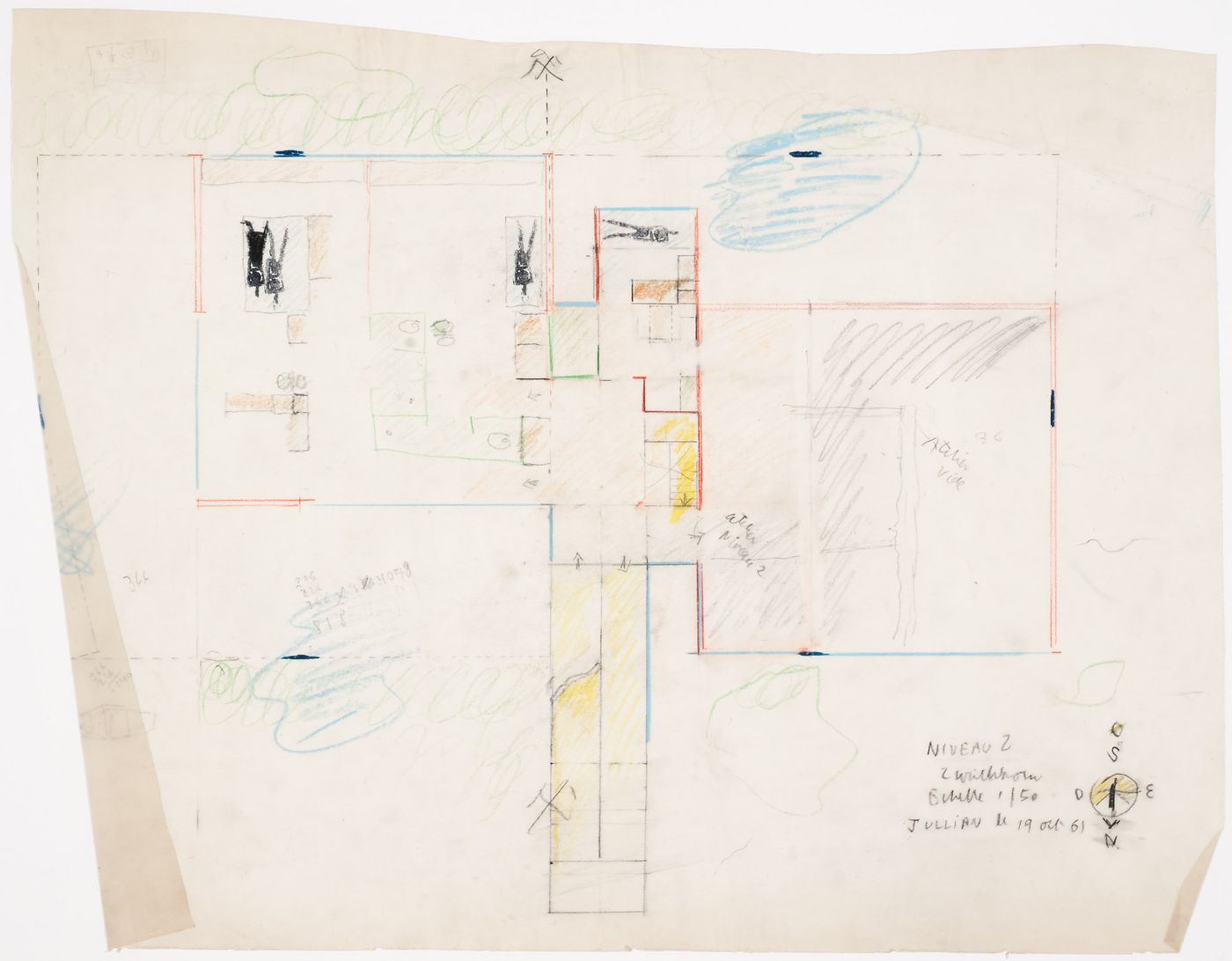 Maison de l'homme, Zurich: second floor plan