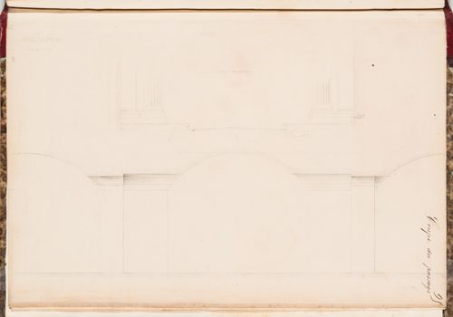 Section for the porte cochere and the "caves", Hôtel Soltykoff