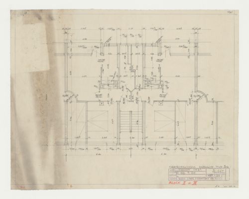 First floor plan for a type BO housing unit, Hellerhof Housing Estate, Frankfurt am Main, Germany