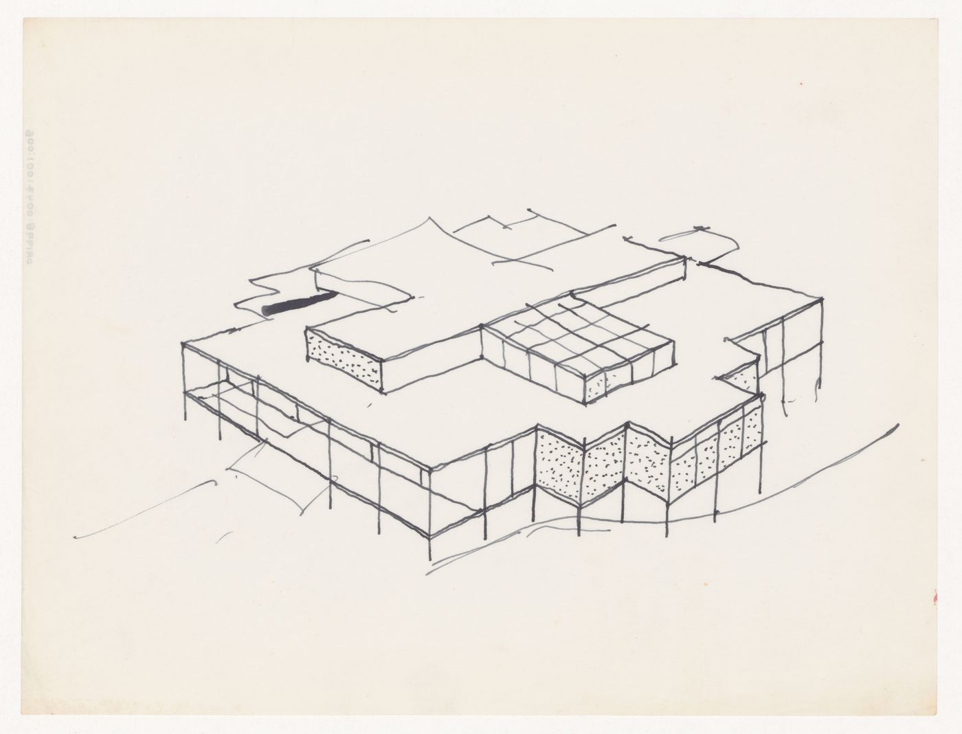 Sketch axonometric for Texas House 1