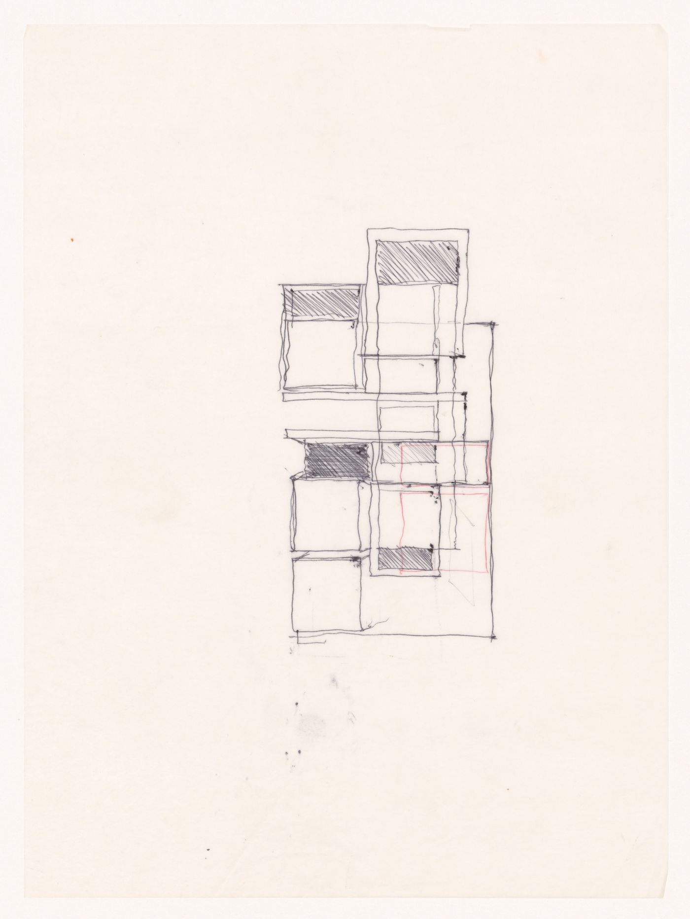 Sketch plan for House VI, Cornwall, Connecticut