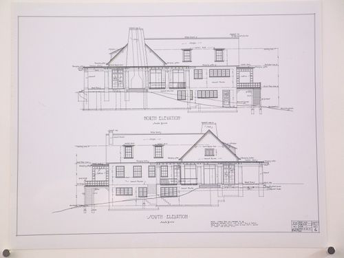 Photograph of north and south elevations for the Phoenix Golf Club, Redford, Michigan