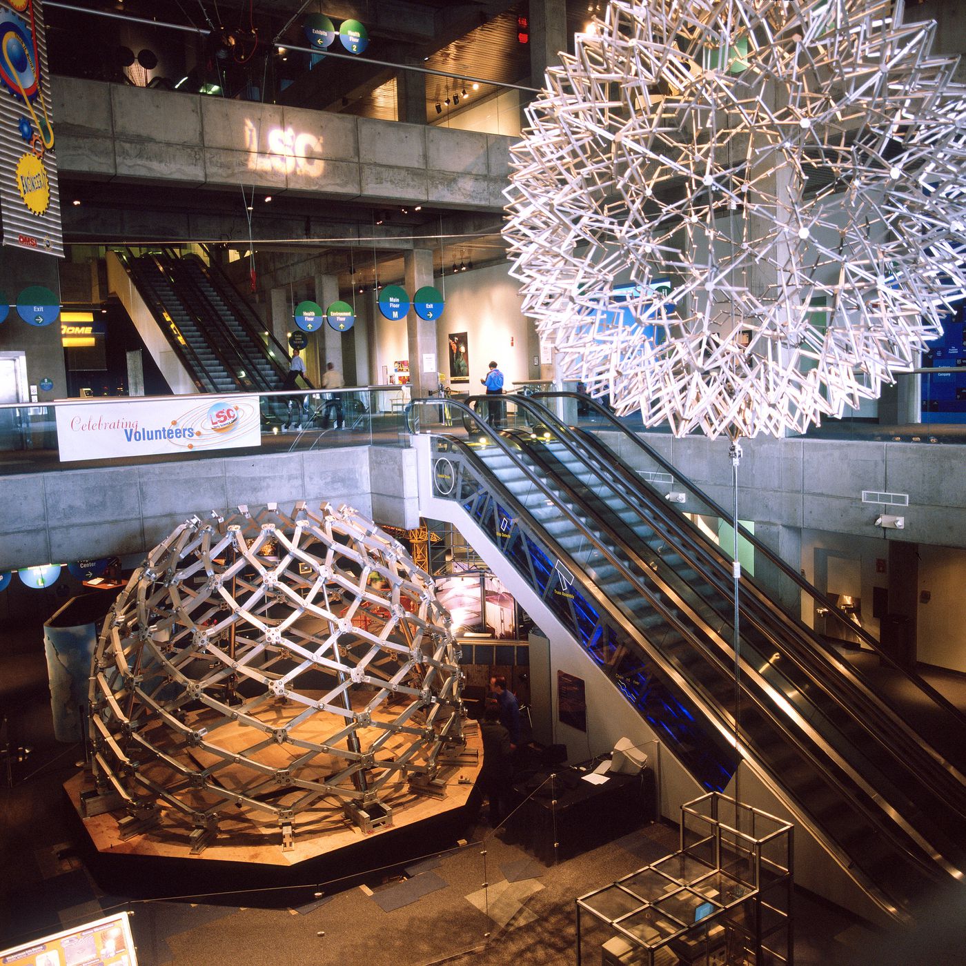 Iris Dome and Hoberman Sphere, Liberty Science Center, Jersey City, New Jersey