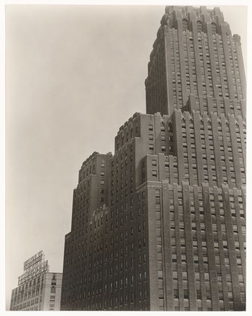 Façade of Telephone Company Building at 140 West Street, New York City, New York