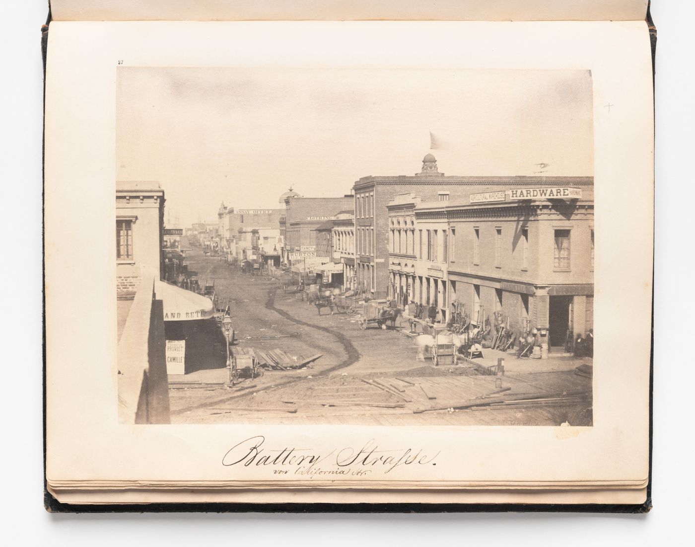 View of Battery Street showing stores, San Francisco
