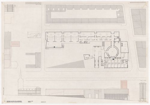 Plans and elevations for Centro Cultural de la Defensa - 1º Fase - 2º Fase, Madrid, Spain