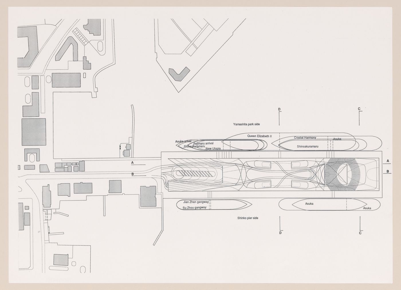 Plan for Yokohama International Ferry Port Terminal