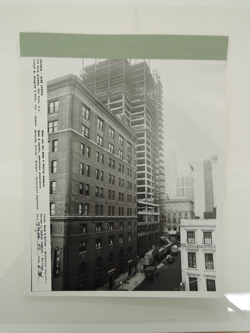 Seagram building under construction, 375 Park avenue, New York, N.Y., south-west view