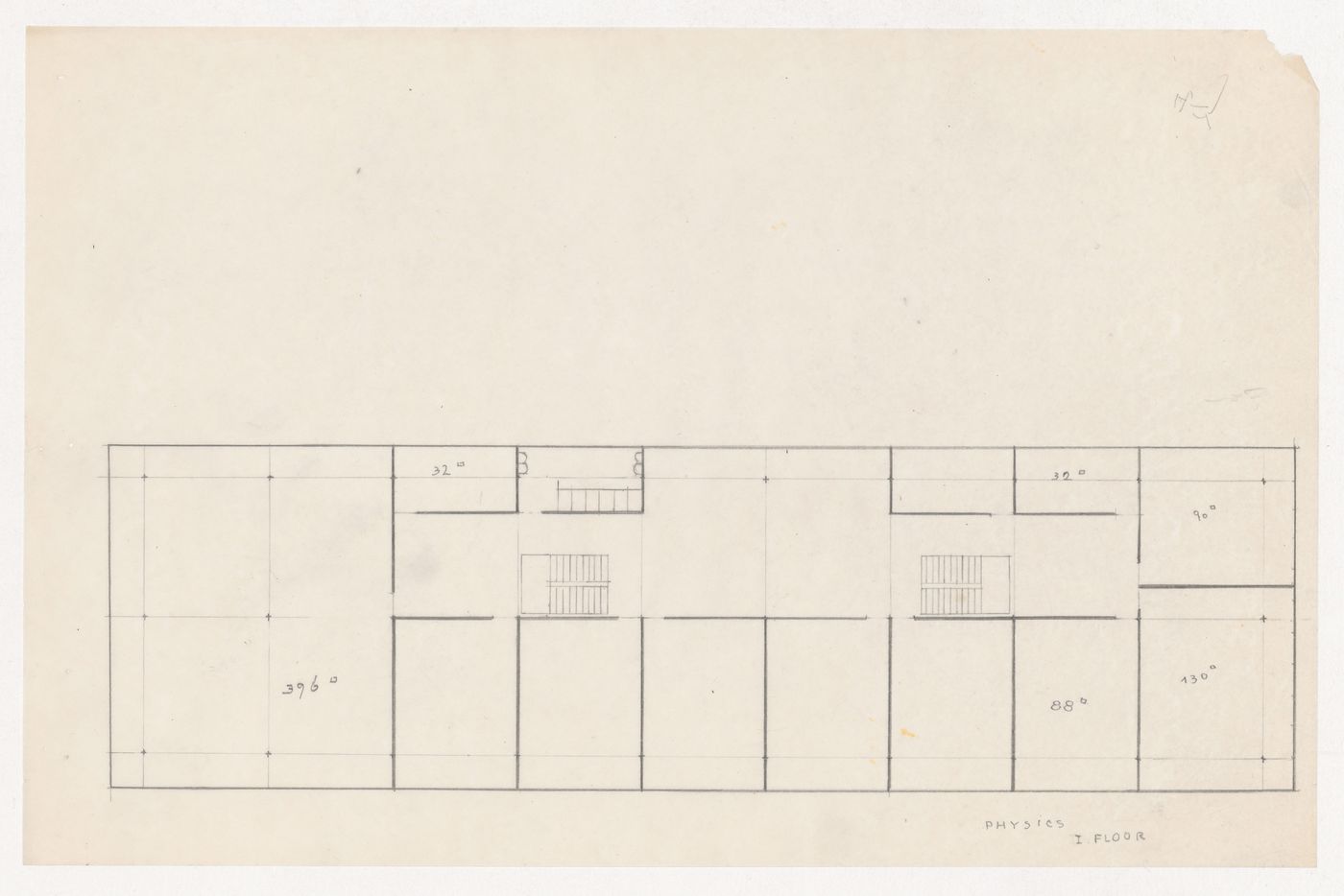 First floor plan for physics facilities for Illinois Institute of Technology