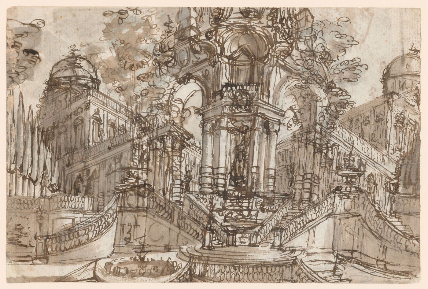 Capriccio/Study for a royal canopy stage design