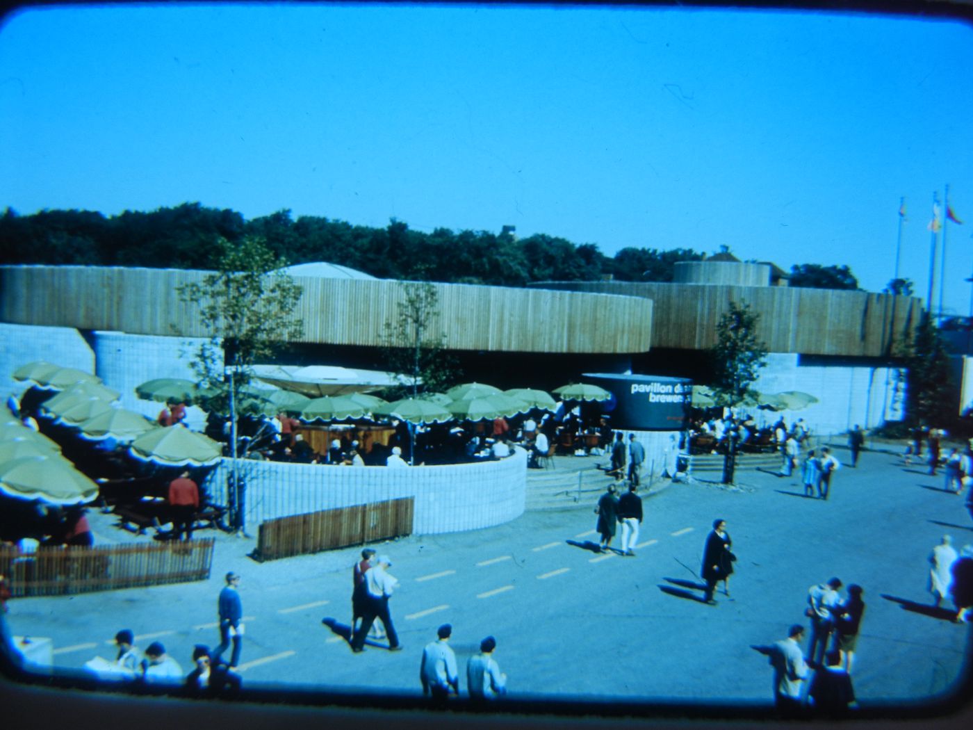 View of the Brewers Pavilion, Expo 67, Montréal, Québec