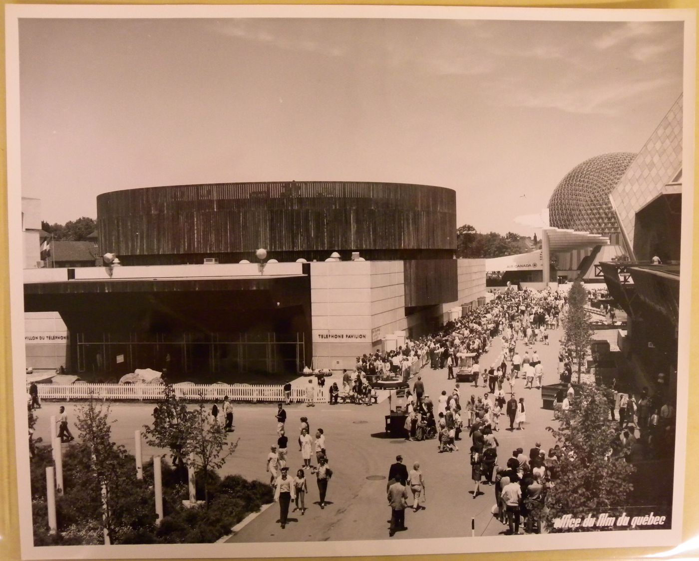 View of the Telephone Pavilion with the Air Canada Pavilion in background, Expo 67, Montréal, Québec
