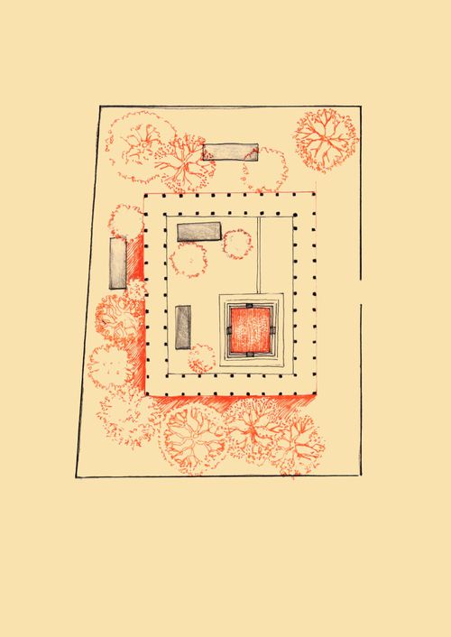 House in Chennai : plan