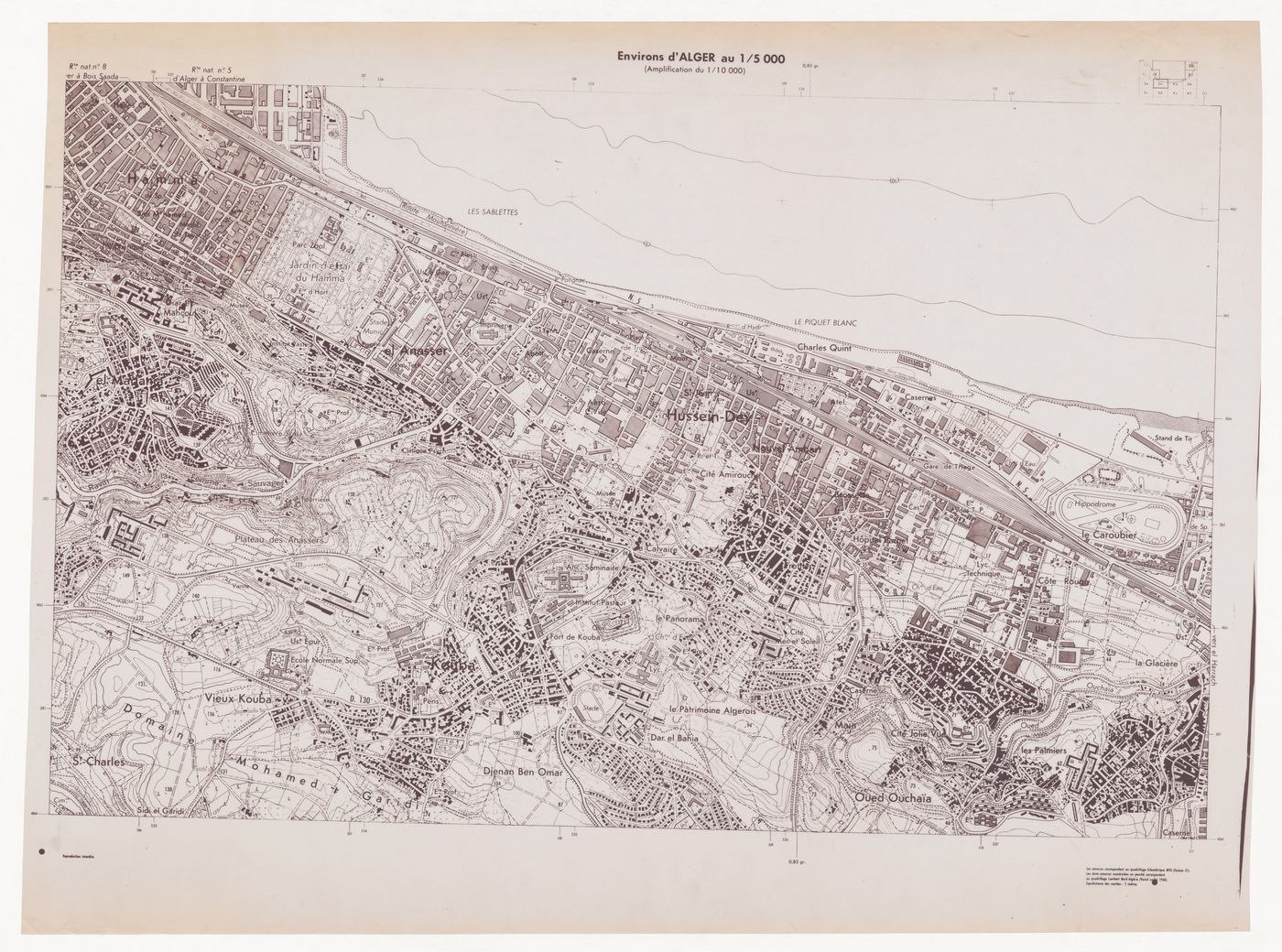 Map of the area of Algiers, Algeria, from the project file "Hamma Government Complex"