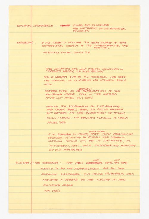 Notes for Architecture and Investment Conference