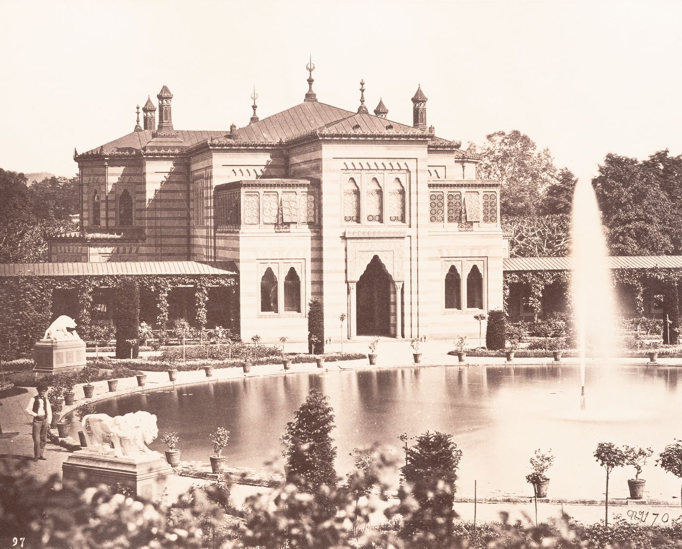 Plate from album ''Buildings, parks and streets of Paris, Versailles and environs, France''