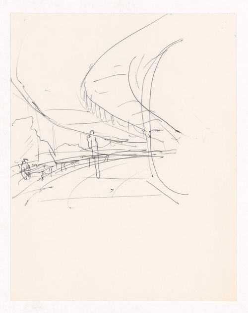 Sketch perspective for Restaurante Pico do Areeiro, Madeira, Portugal