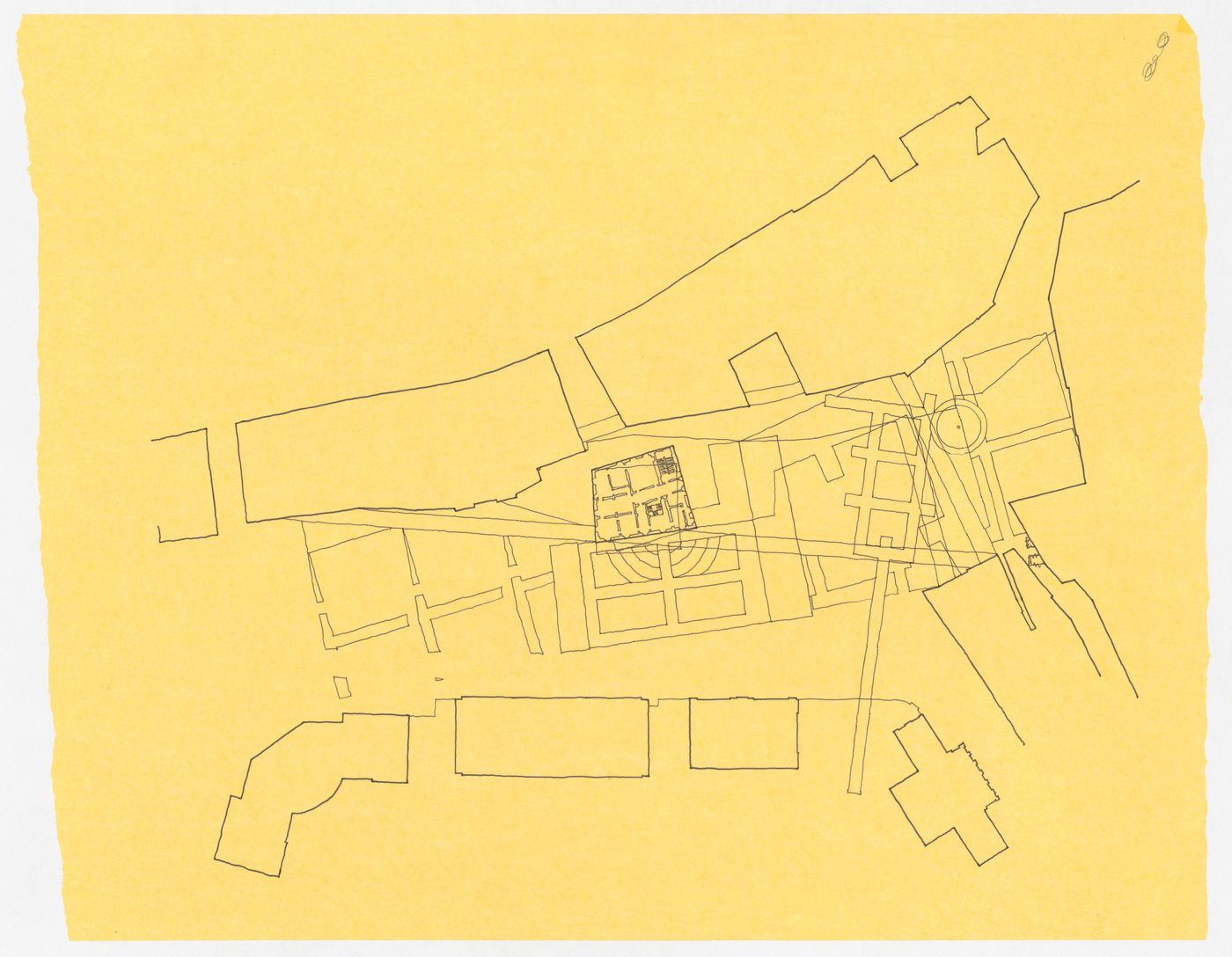 Plan for Monte dei Paschi Bank International Competition for the Design of Piazza Matteotti, Sienna, Italy