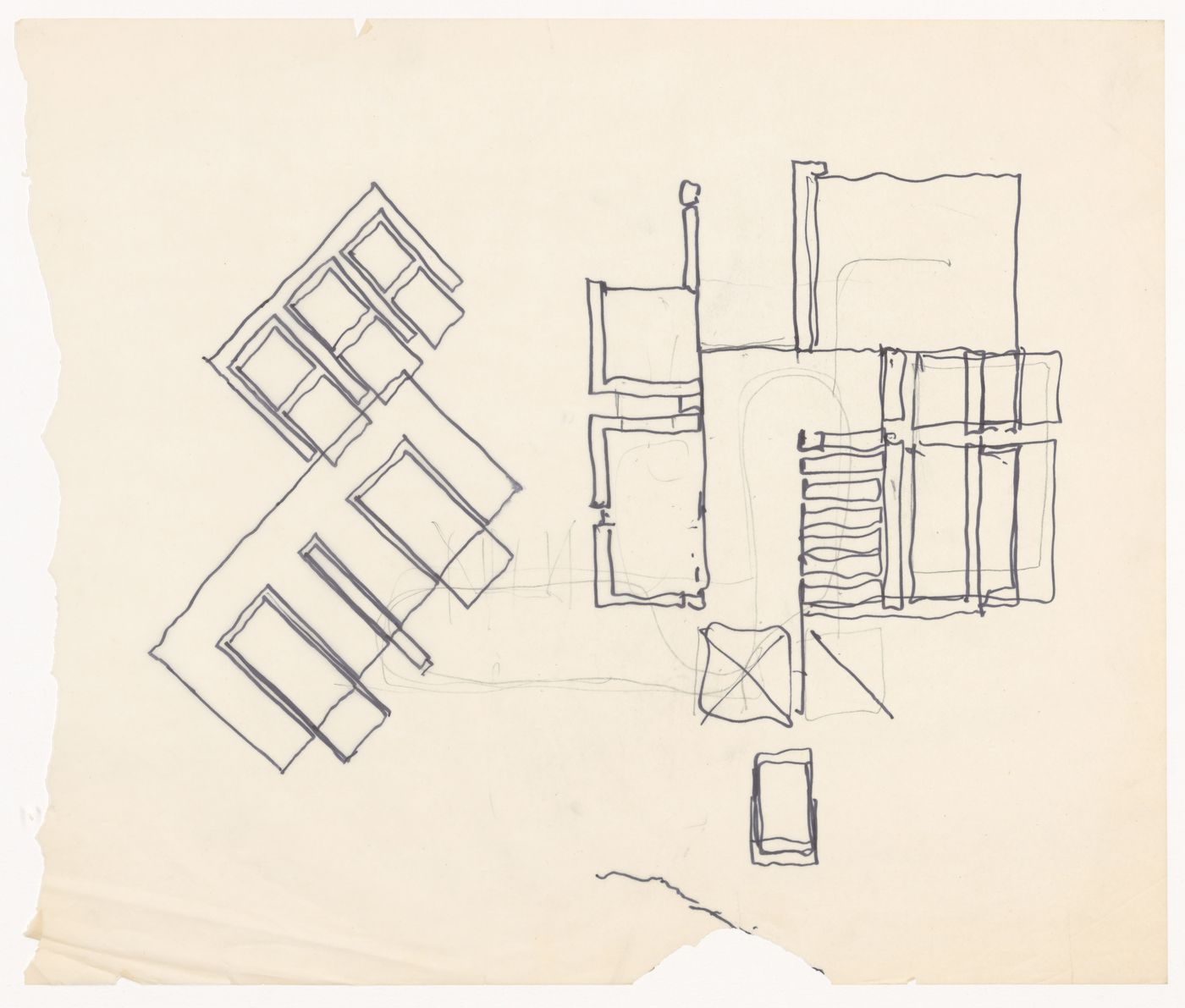 Sketches for House VI, Cornwall, Connecticut